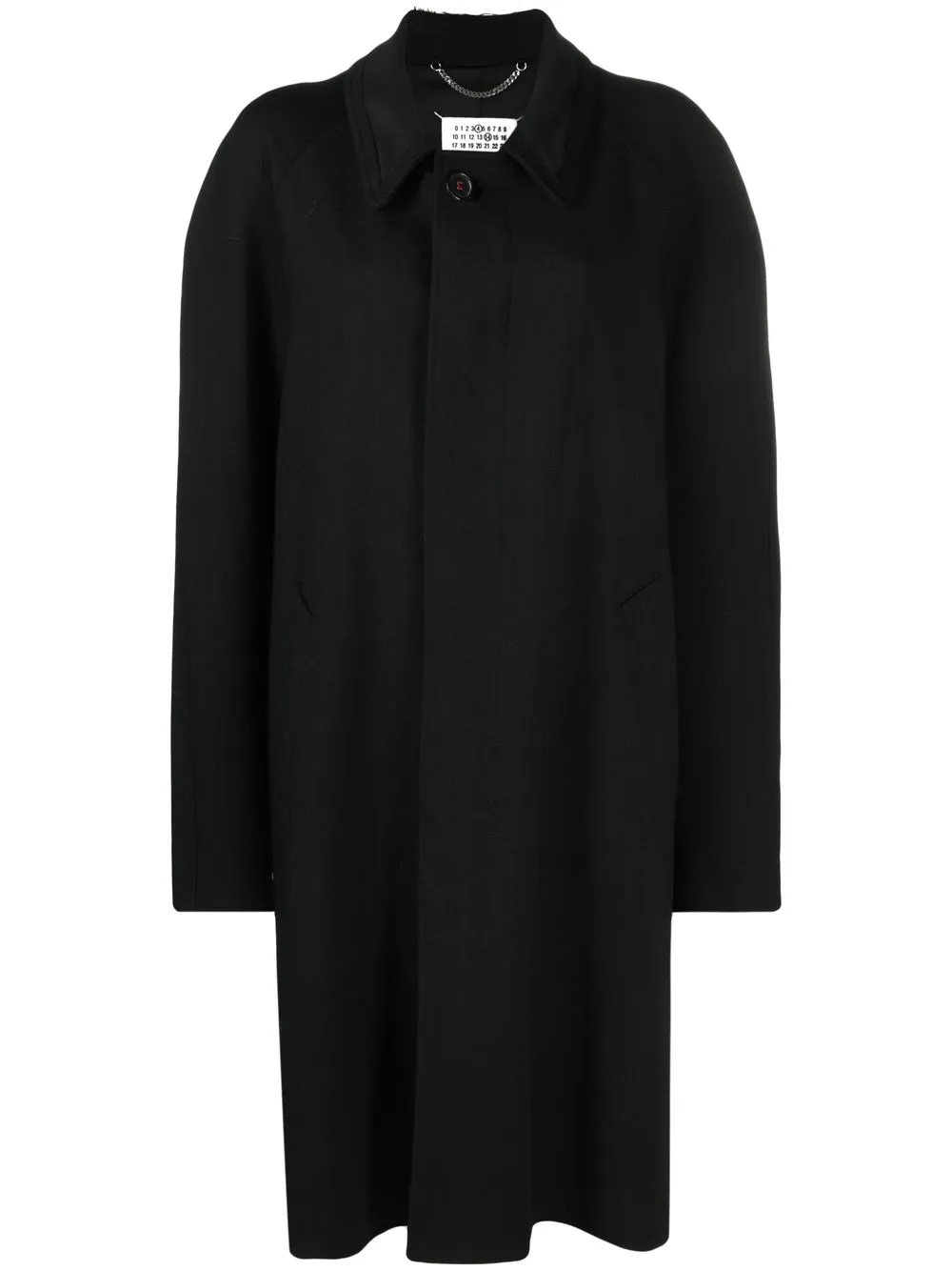 Shop Maison Margiela Single-breasted Coat In Schwarz