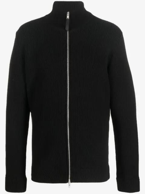 Maison Margiela Gerippter Pullover mit Reißverschluss