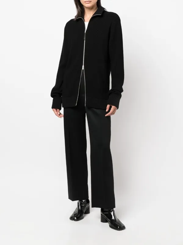 Maison Margiela Ribbed zip-up Cardigan - Farfetch