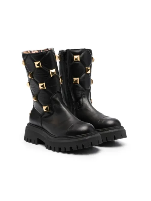 Philipp Plein Junior stud-embellished boots