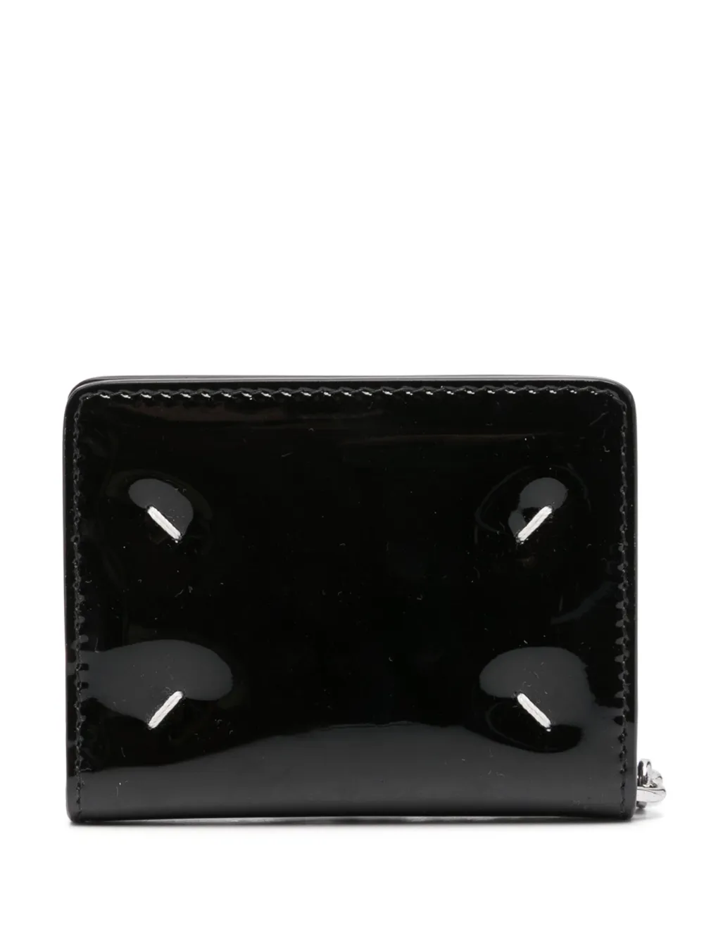 Maison Margiela four-stitch bi-fold card holder - Zwart