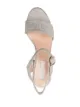 Loulou 75mm metallic block-heel sandals