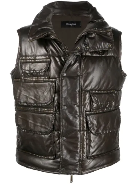 DSQUARED2 multiple-pocket design gilet