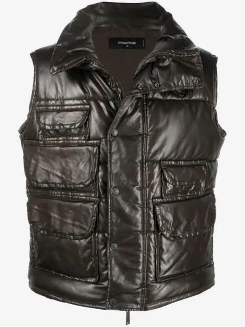 DSQUARED2 multiple-pocket design gilet