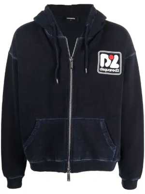 【関税/送料無料】D SQUARED2*Icon-Printed Drawstring Hoodie Dsquared2 Hoodies for Men | FARFETCH US