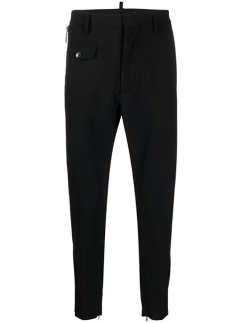 Dsquared2 slim-cut tapered cropped trousers