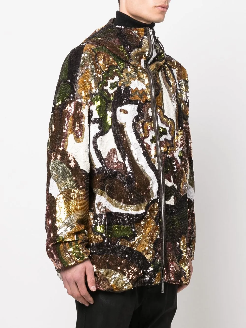  Dsquared2 Jacke Mit Pailletten   Braun 