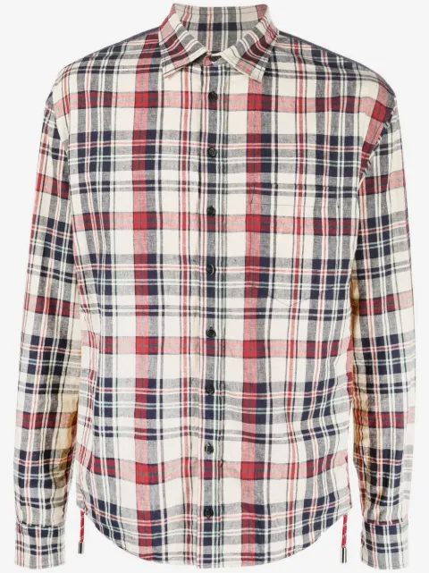 DSQUARED2 panelled check-print shirt