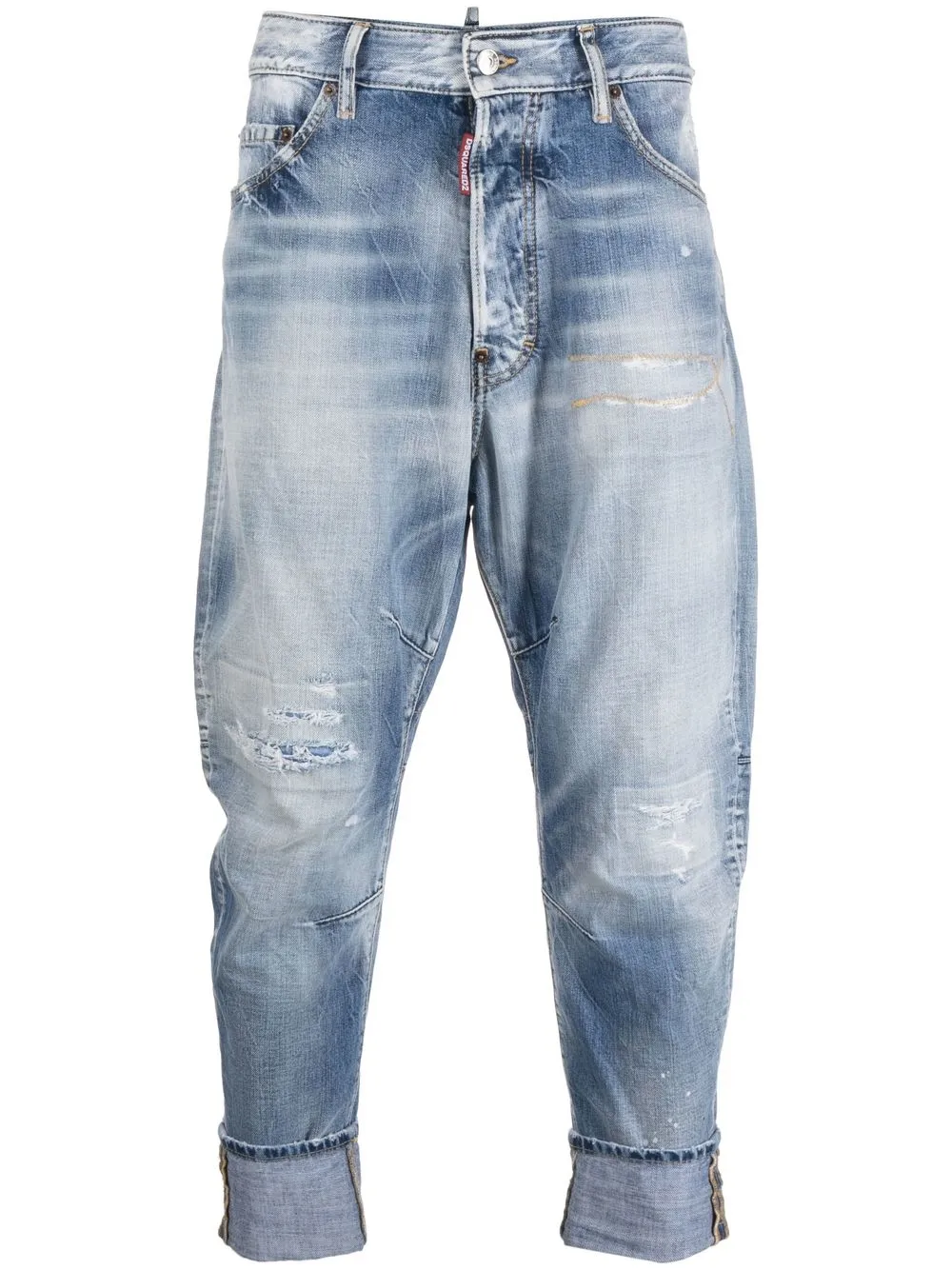 

Dsquared2 distressed tapered jeans - Blue