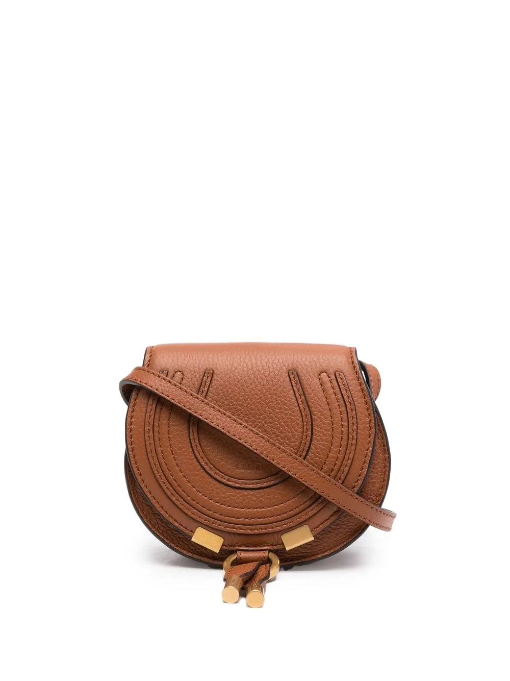 

Chloé bolsa crossbody Marcie pequeña - Marrón