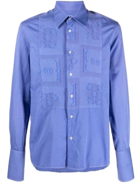 Gianfranco Ferré Pre-Owned camisa con parches bordados 2000