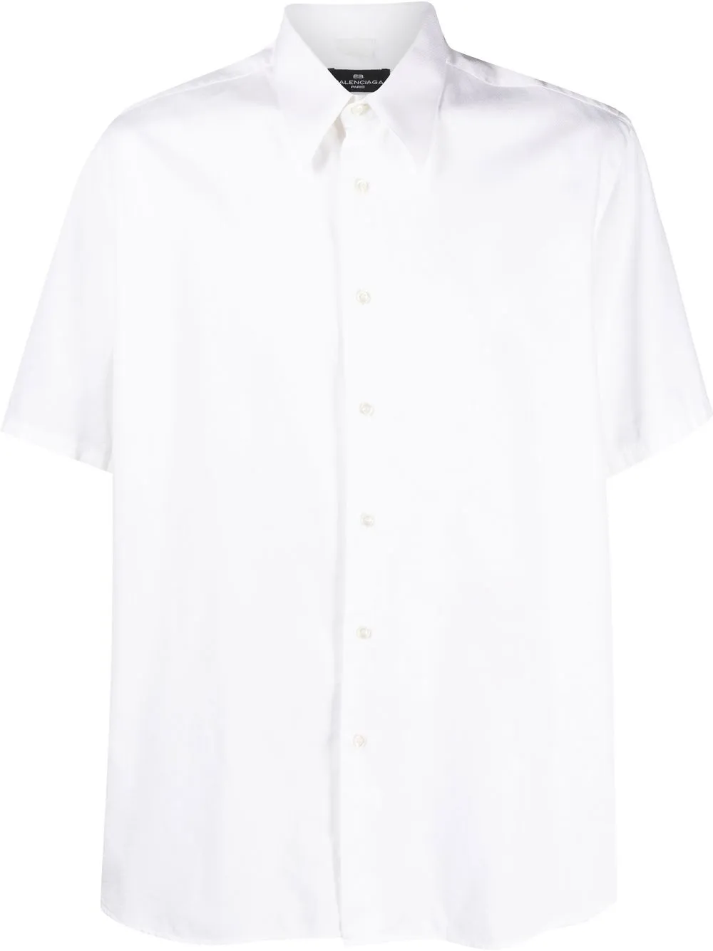 

Balenciaga Pre-Owned camisa con cuello de pico 2000 - Blanco