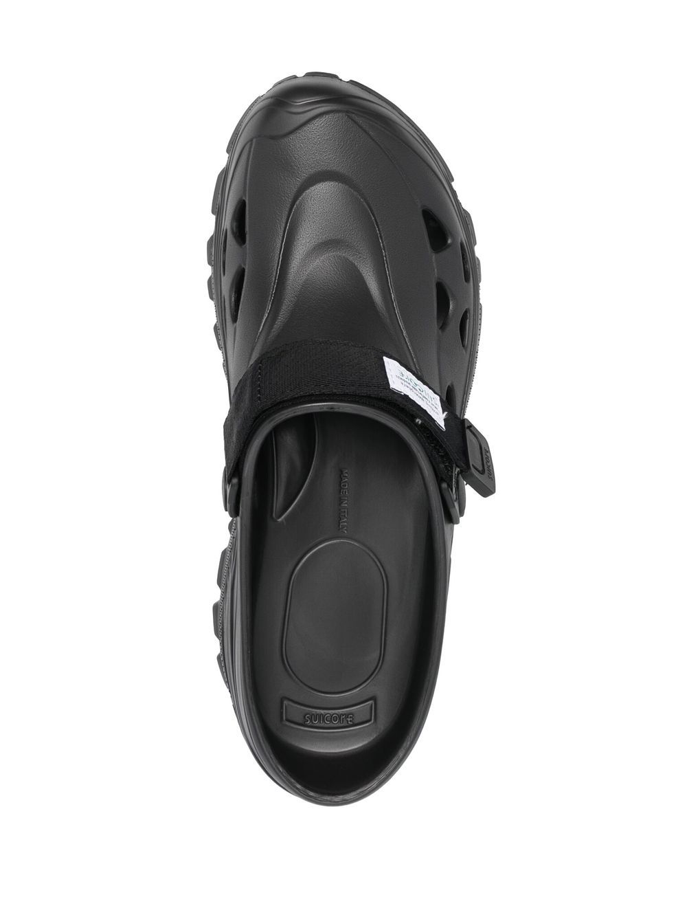 Shop Suicoke Cut Out-detail Chunky Sandals In Black