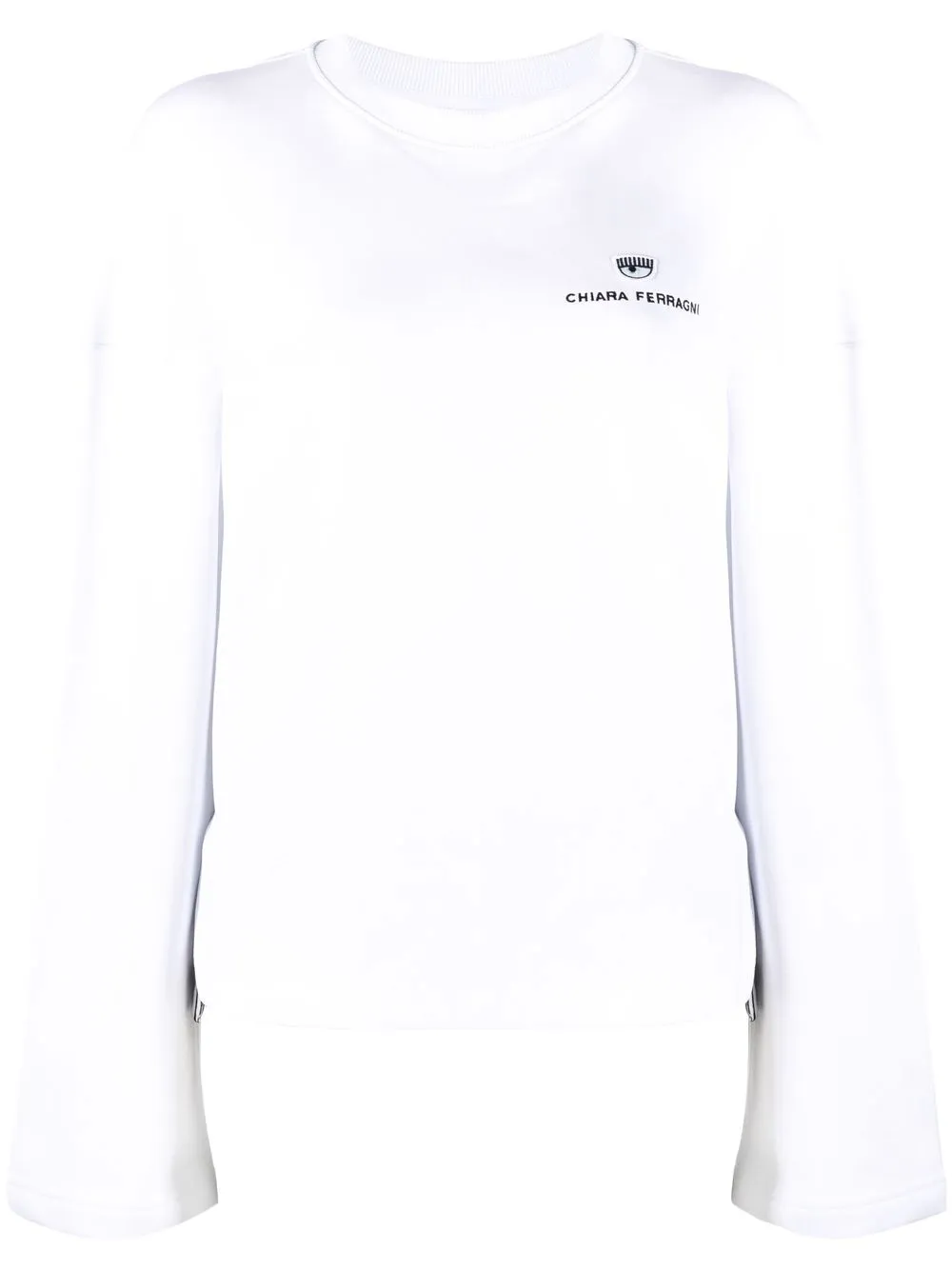 

Chiara Ferragni embroidered logo jumper - White