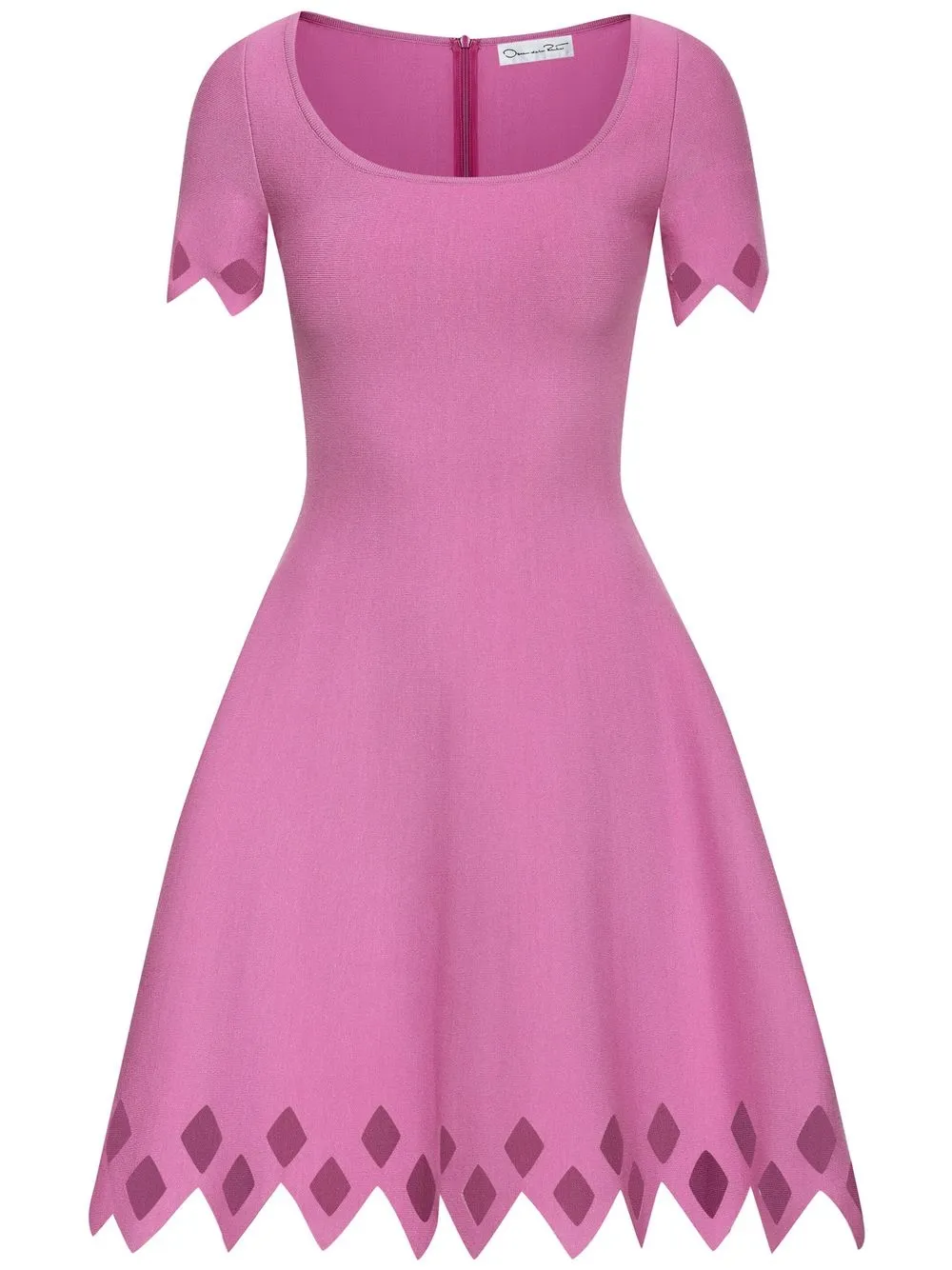 

Oscar de la Renta vestido con detalle de aberturas - Morado