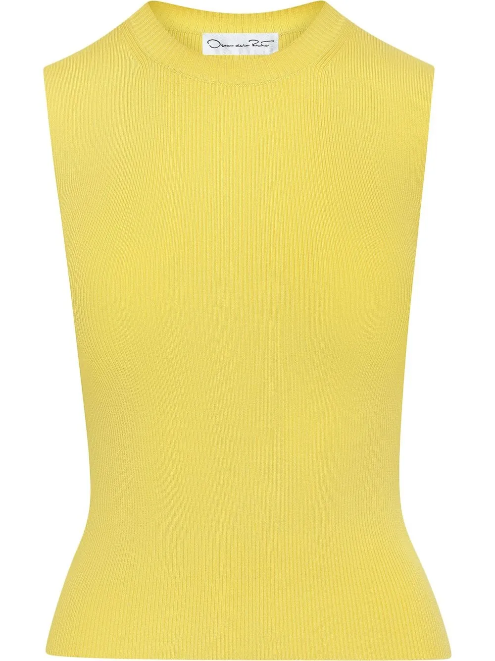 

Oscar de la Renta knitted sleeveless top - Yellow