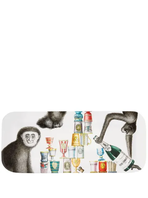 Fornasetti Scimmie wood tray