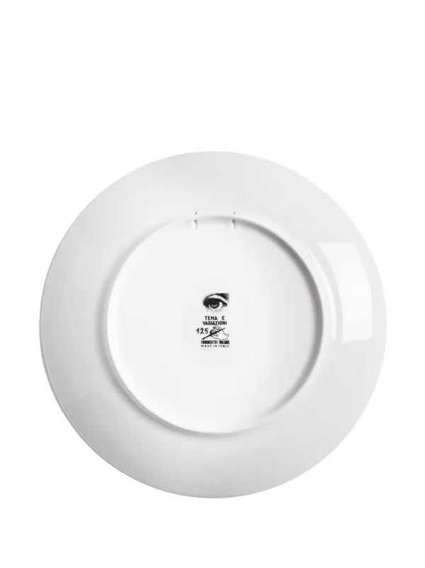 その他 fornasetti Fornasetti Tema E Variazioni N1 Wall Plate (26cm) | Black