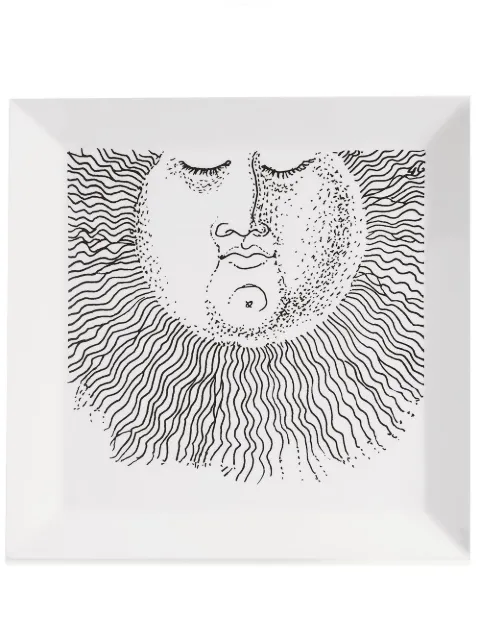 Fornasetti Solitario square tray