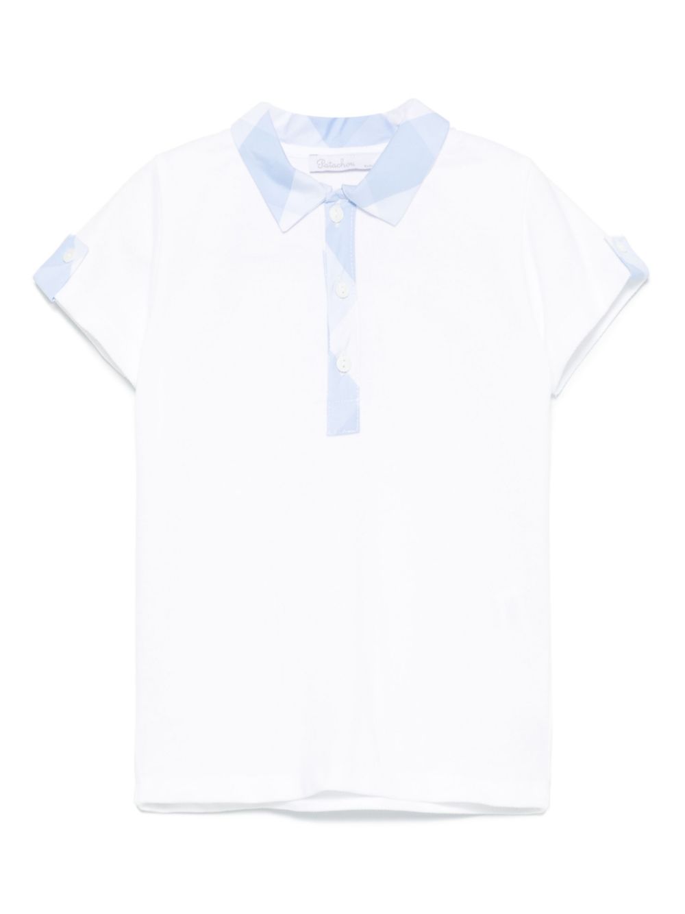 Patachou piqué polo shirt - White