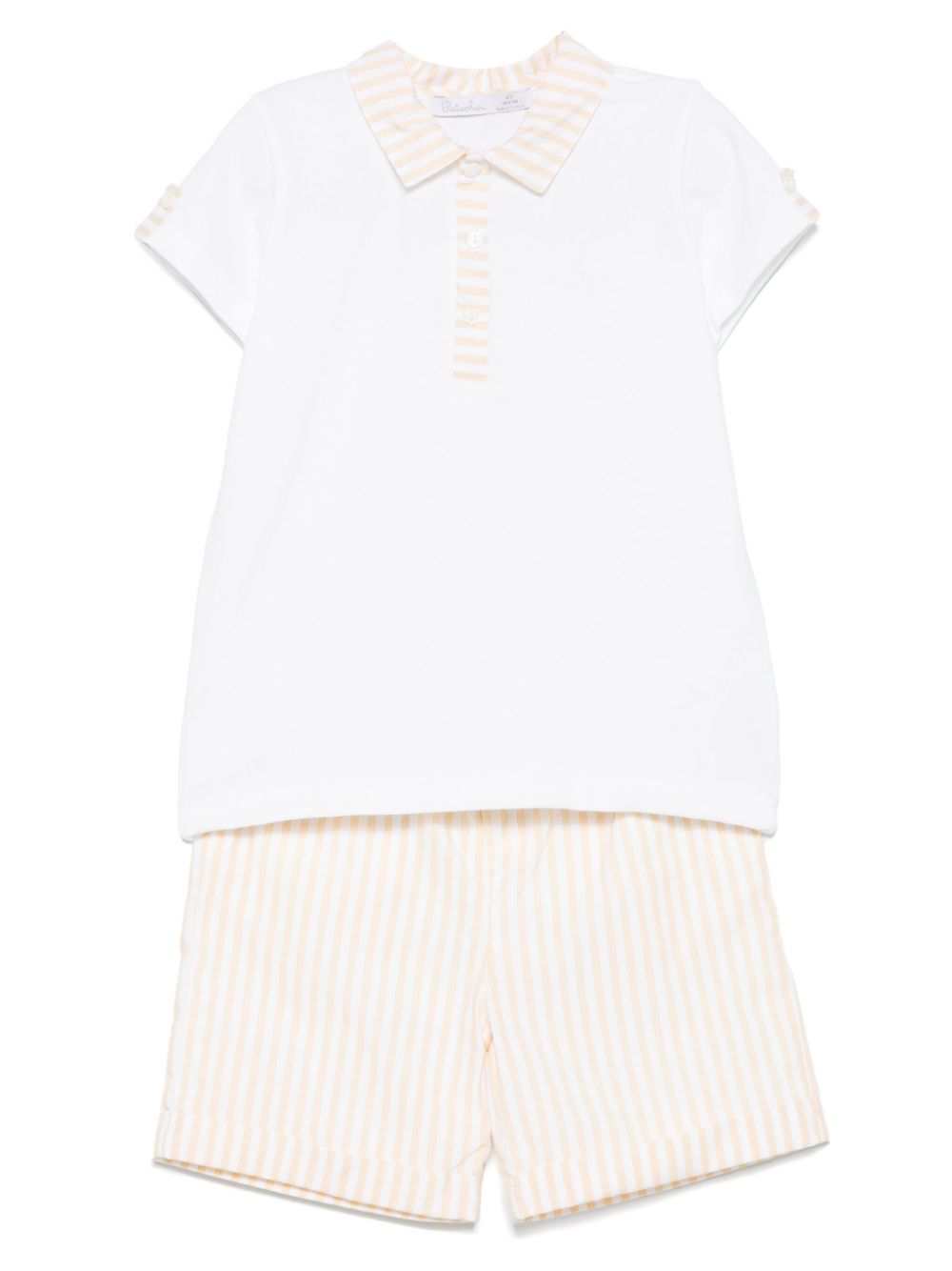 Patachou cotton short set - White