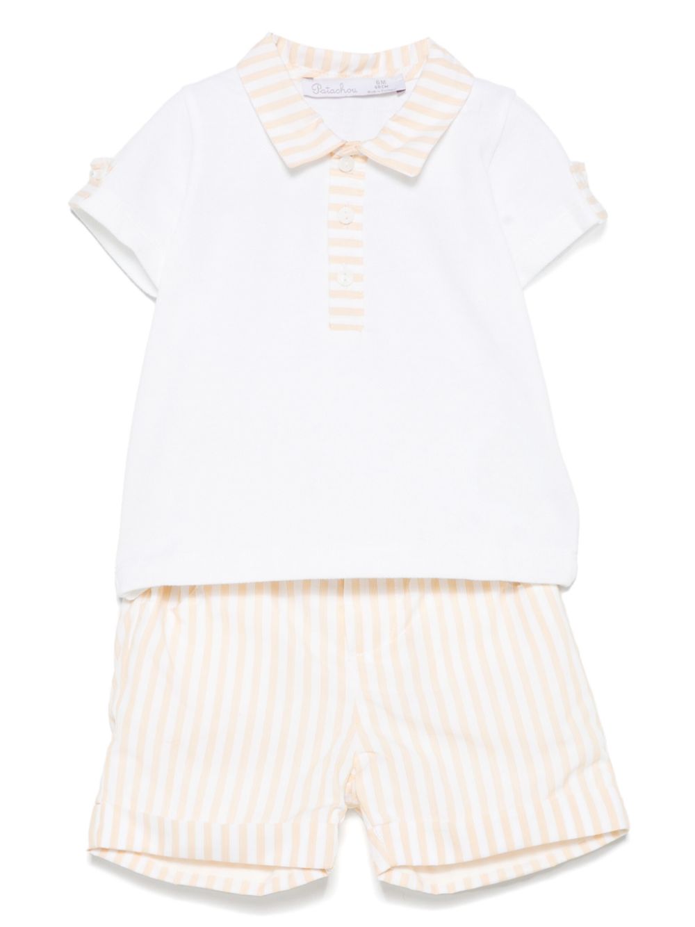 Patachou cotton short set - White