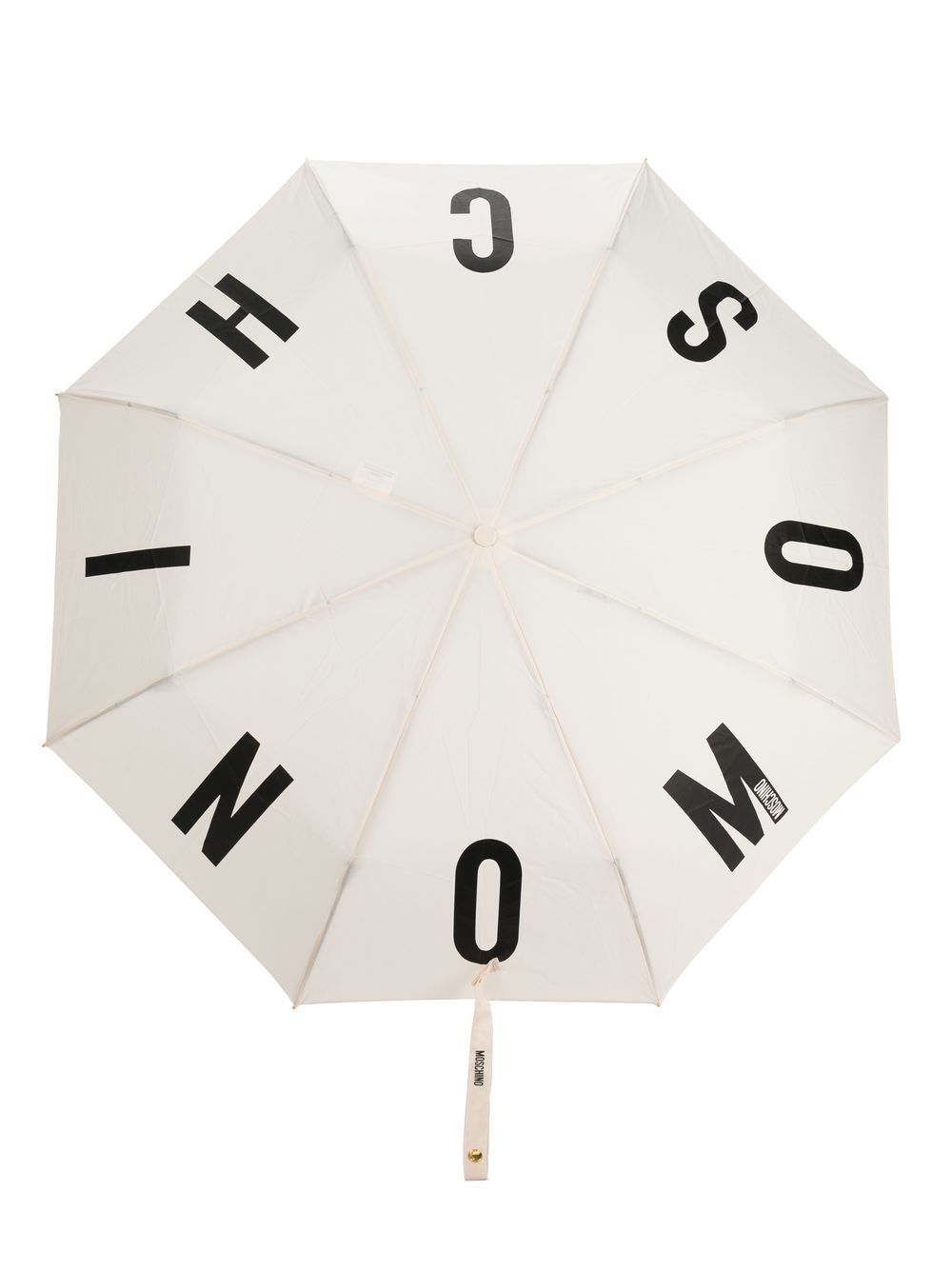 Moschino logo-print folded umbrella