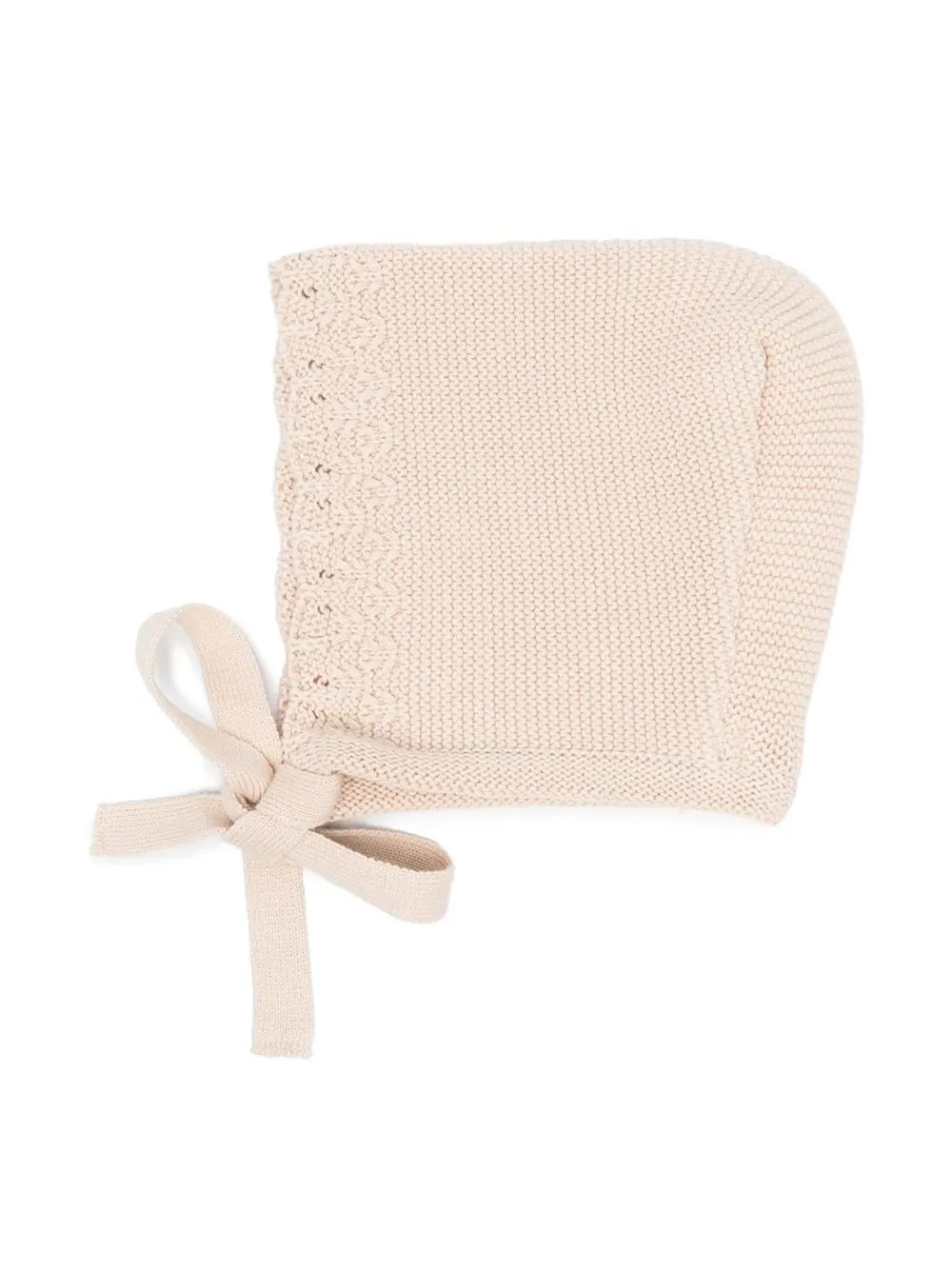 

Patachou tie-fastening knit cap - Neutrals