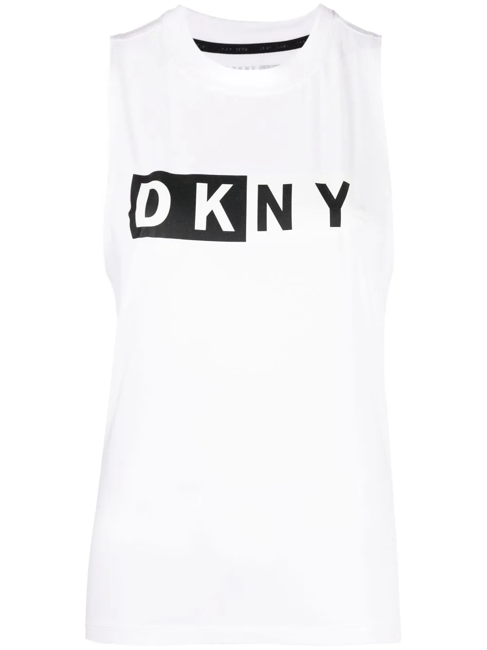 logo-print tank top