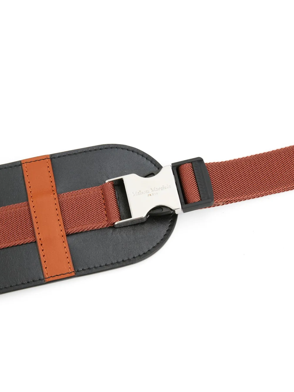 Maison Margiela Tweekleurige band - Zwart