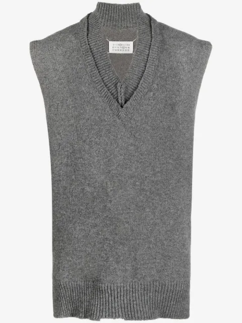 Maison Margiela layered knitted vest