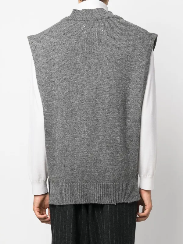 Maison Margiela Layered Knitted Vest - Farfetch