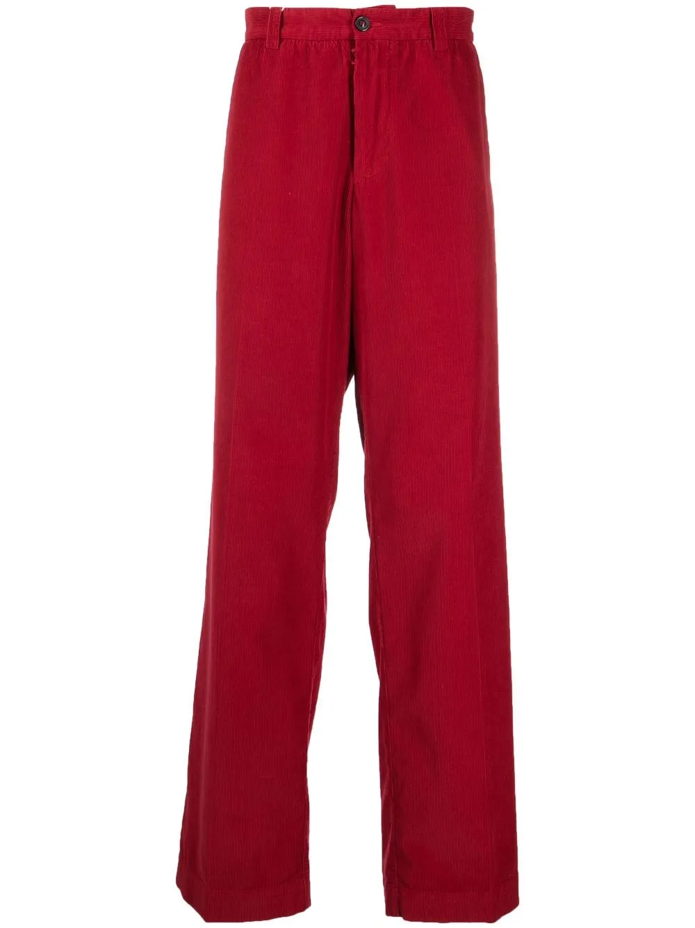 

Maison Margiela pantalones rectos con bolsillos - Rojo