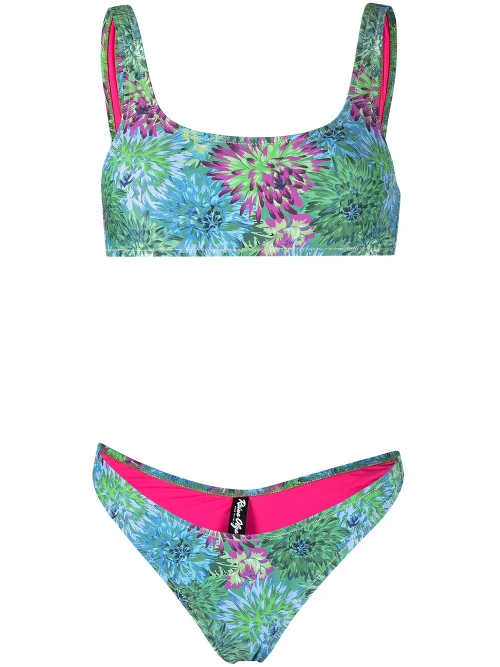 

Reina Olga bikini Rocky con estampado floral - Verde