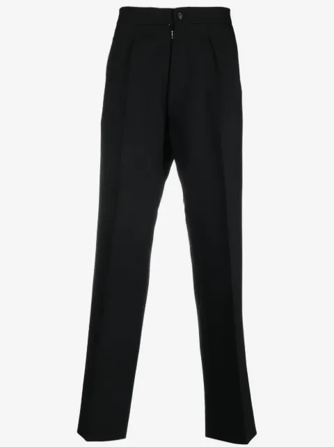 Maison Margiela herringbone-pattern wool trousers