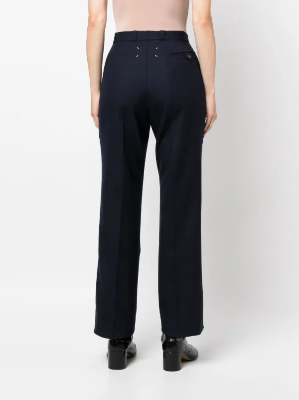 Maison Margiela four-stitch Wool Trousers - Farfetch