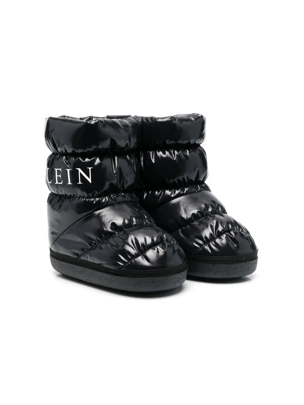 

Philipp Plein Junior botas de nieve capitonadas con logo - Negro