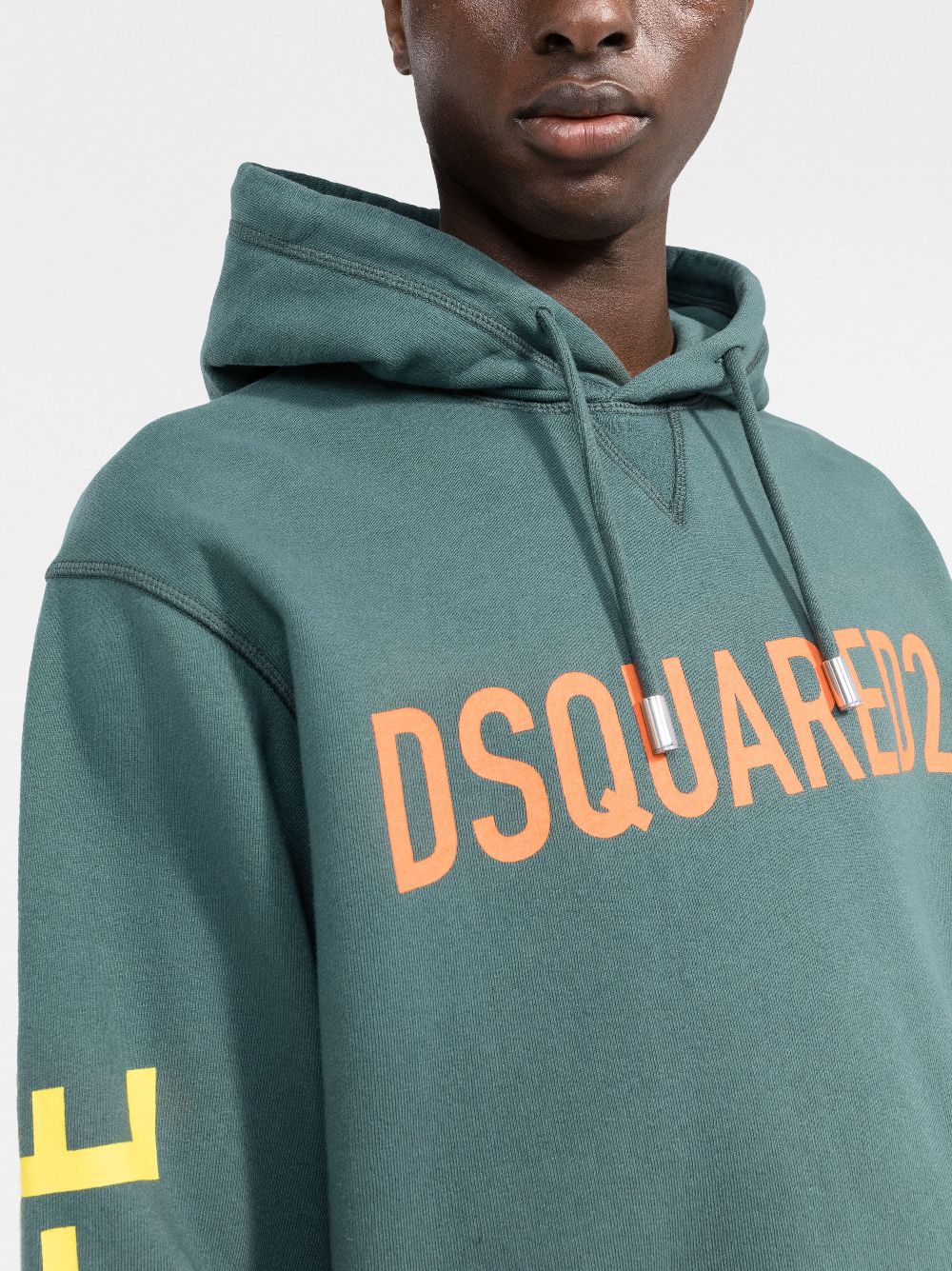 DSQUARED2 slogan-print cotton hoodie Men