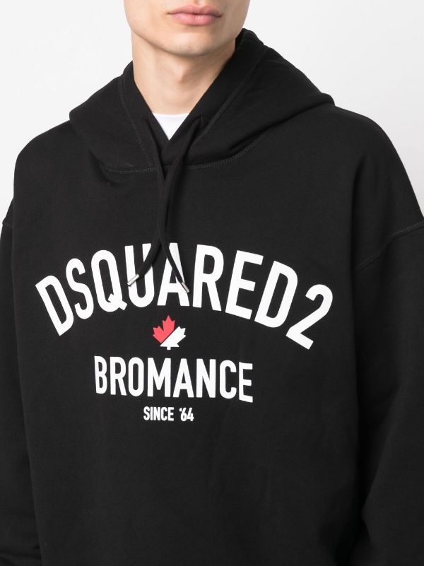 Dsquared2 Bromance print Logo Hoodie Farfetch