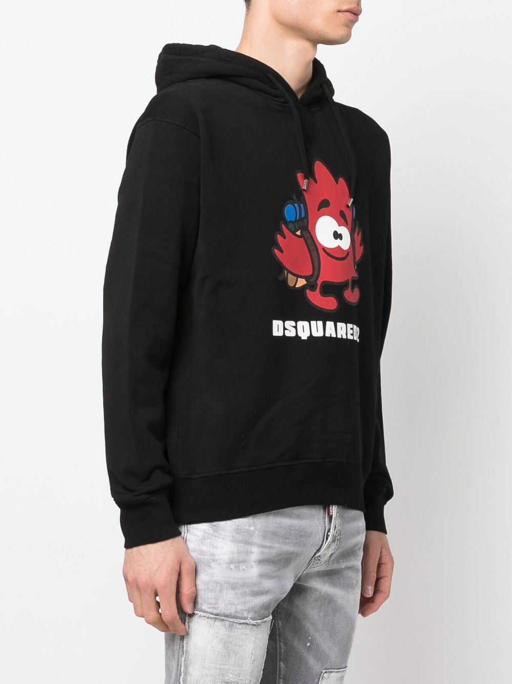 Disqued DSQUARED2 logo-print detail hoodie Men