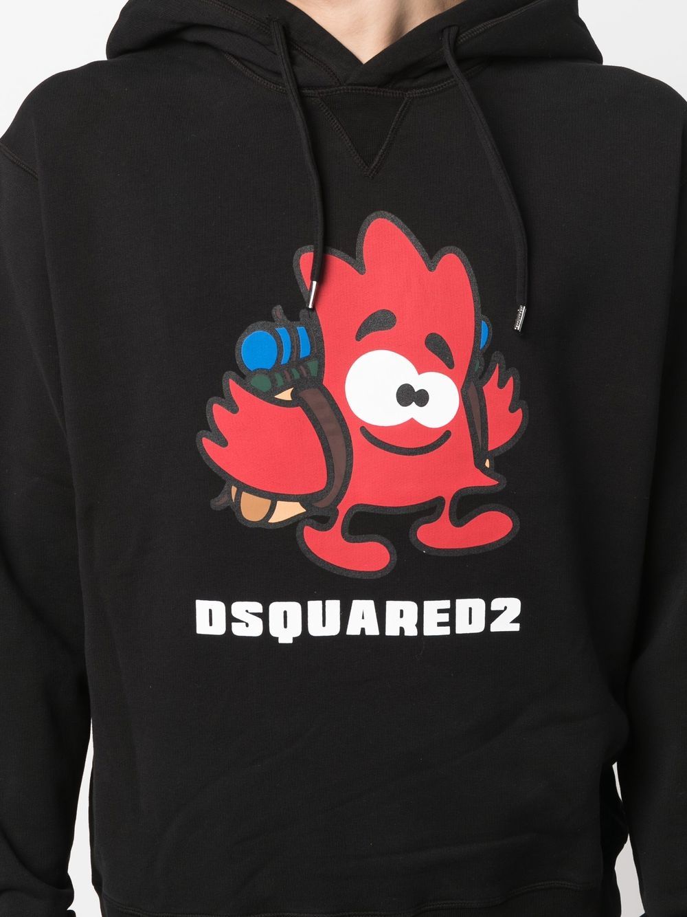 Disqued DSQUARED2 logo-print detail hoodie Men