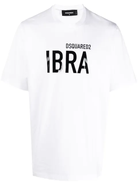 DSQUARED2 Ibra-print cotton T-shirt