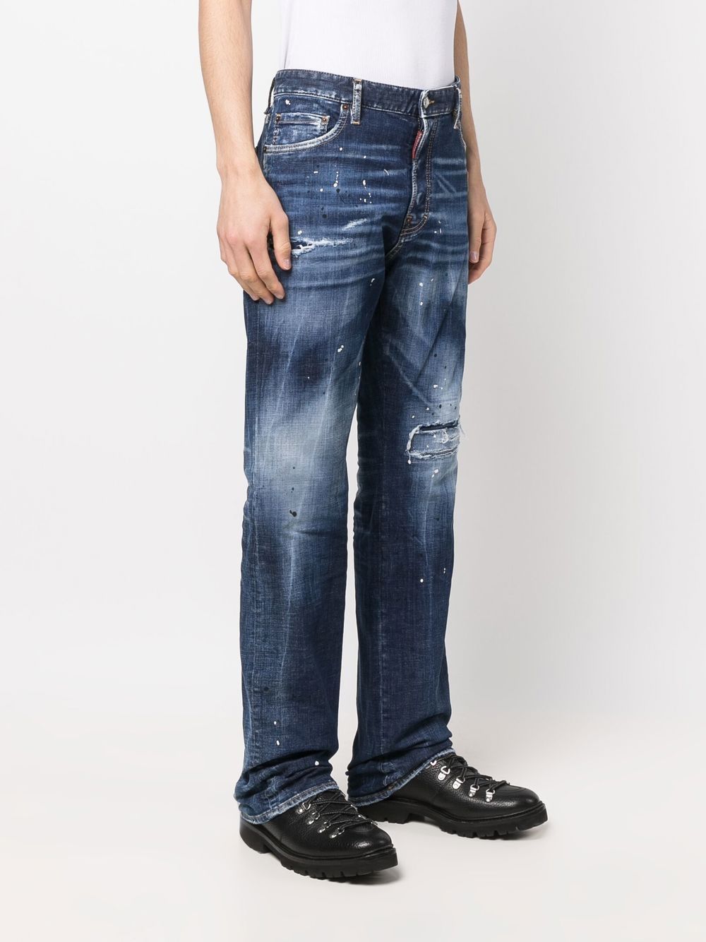 DSQUARED2 bleached-wash design jeans Men