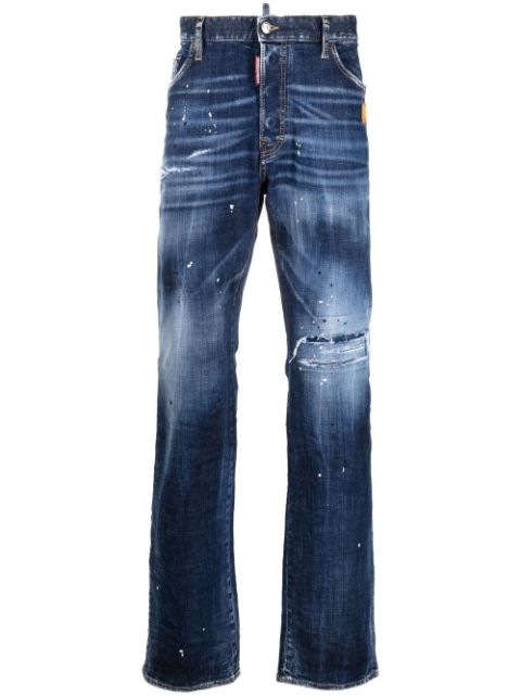 DSQUARED2 bleached-wash design jeans Men