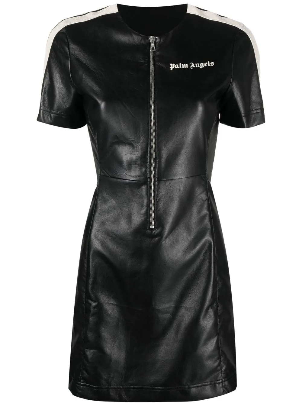 

Palm Angels vestido corto con rayas laterales - Negro