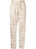 John Elliott Sydney graphic-print track pants - Brown