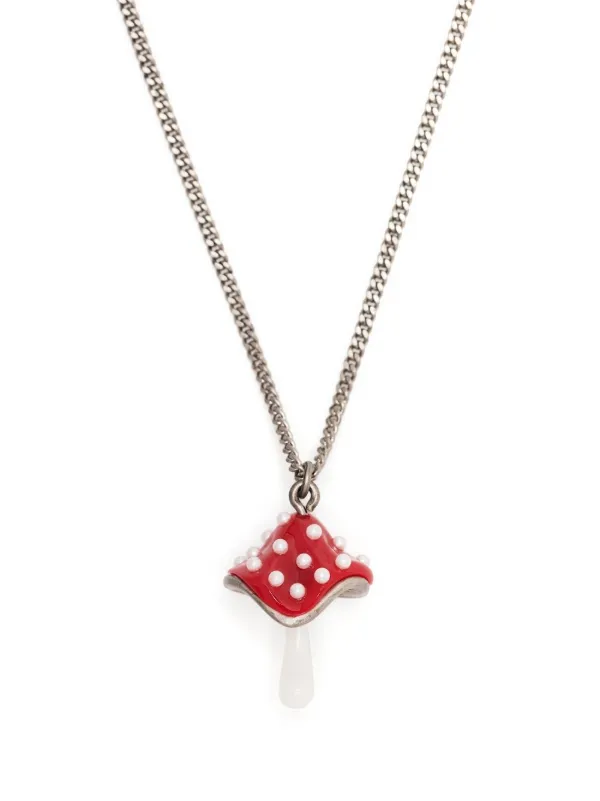 Farfetch Donna Accessori Gioielli Collane Rosso Collana con pendente 