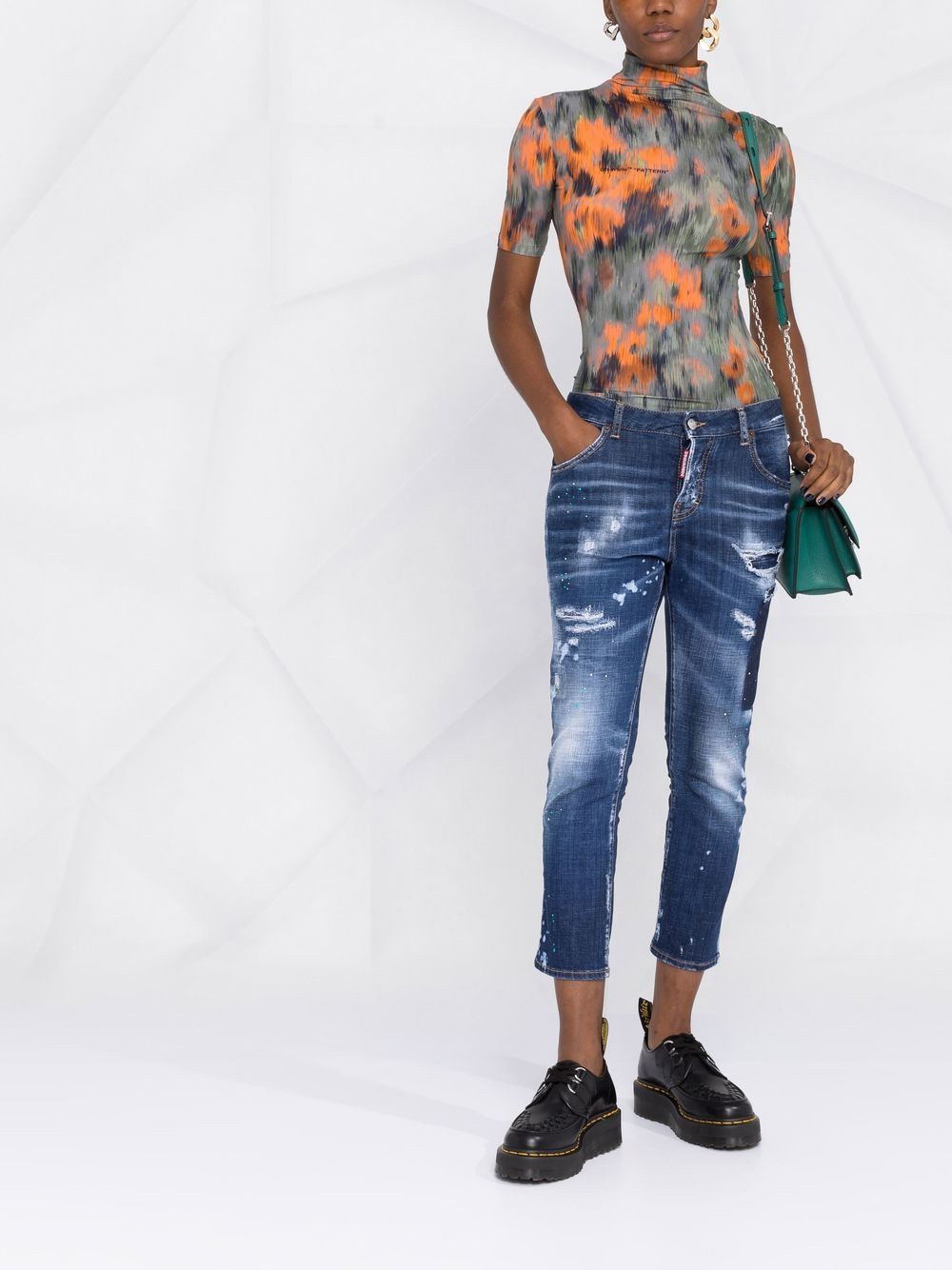 Dsquared2 Gerafelde jeans - Blauw