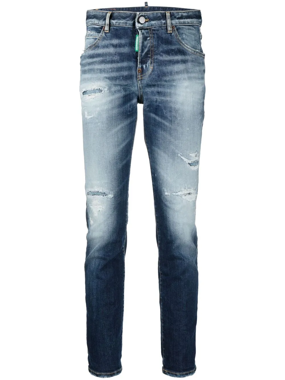 

Dsquared2 jeans slim con efecto envejecido - Azul