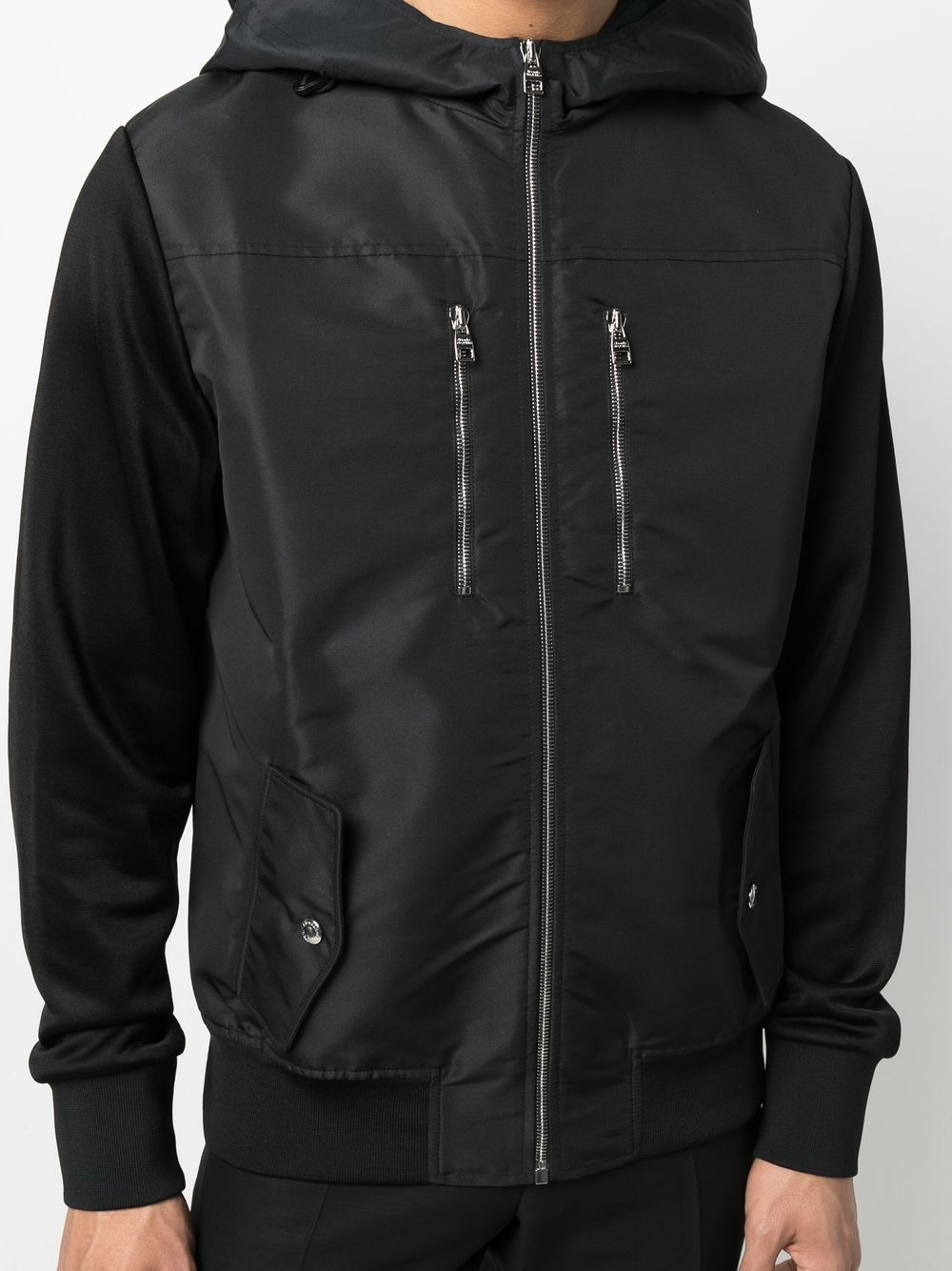 Alexander McQueen contrast-panel zip-up hoodie Men